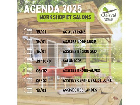 Agenda des salons 2025