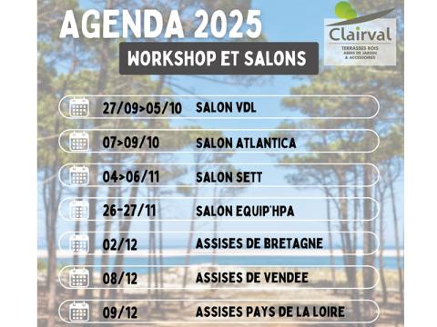 agenda des salons et workshops