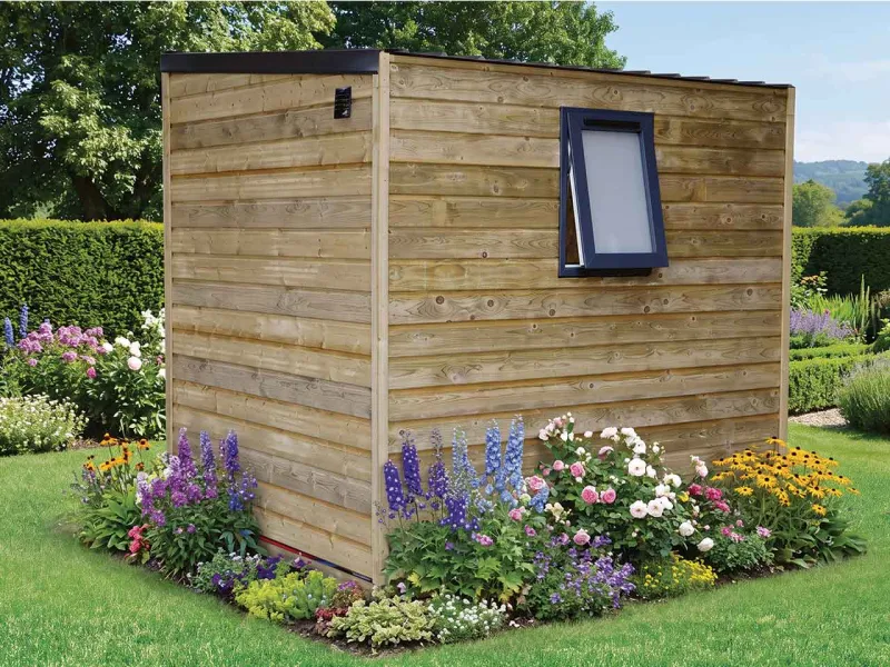Escale Nature : vue arrière avec fenêtre projetable coloris anthracite