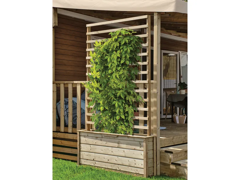 ESPRIT NATURE - jardinière avec treillis