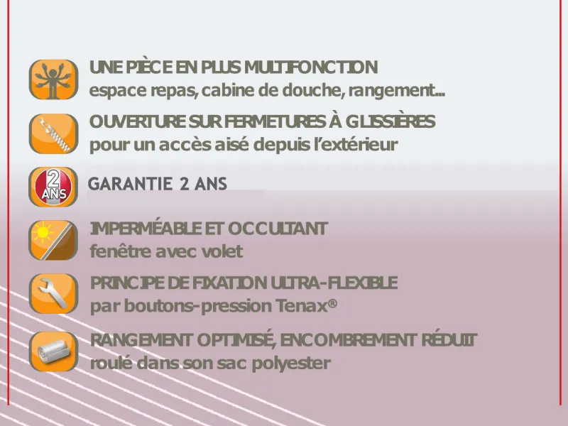 Les qualités et avantages de l'équipement fourgon compact ou van du Spacecamp® SAS arrière Clairval 