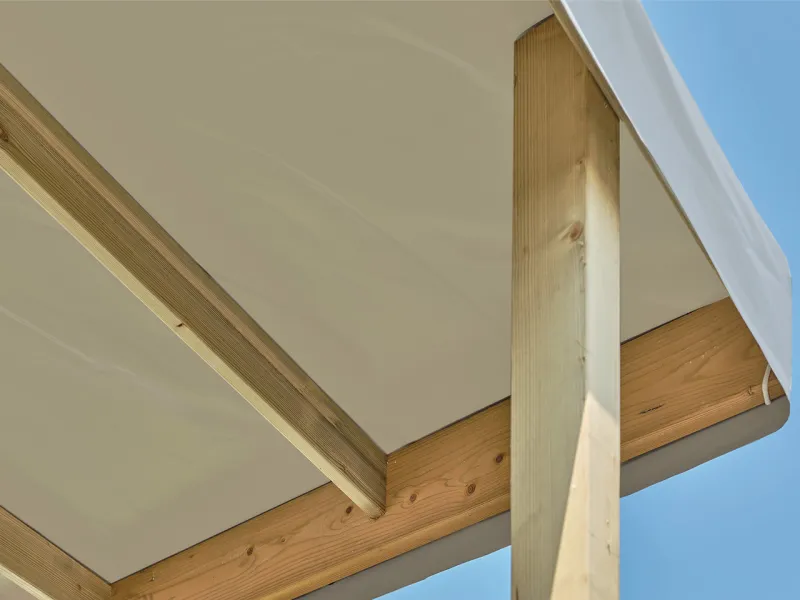 couverture standard nouvelle génération sur terrasse bois 