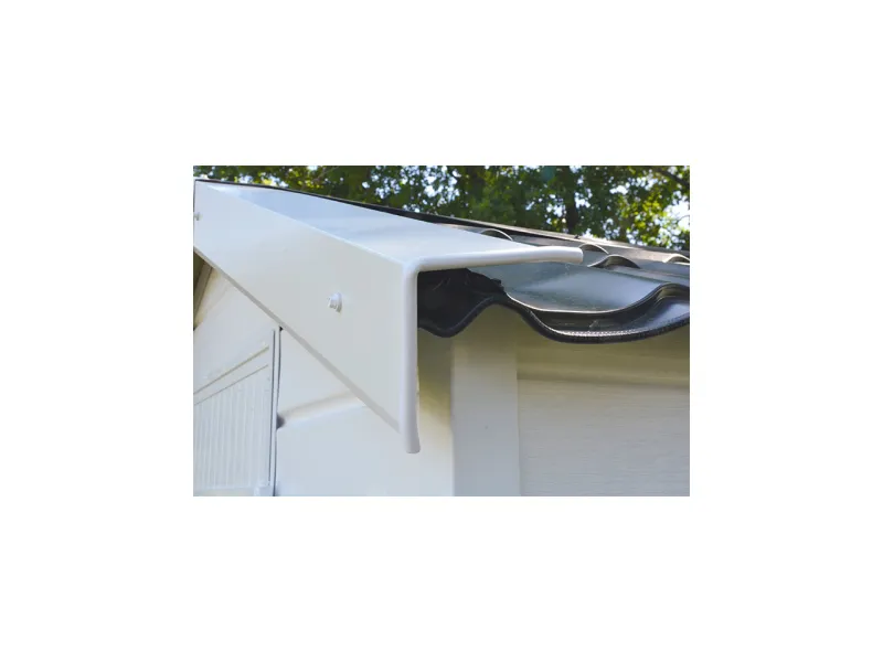Profil de rive en acier laqué pour le toit de l'abri jardin PVC Clairval littoral