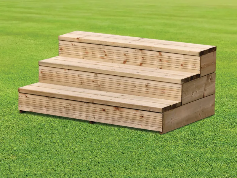 Escalier 3 marches avec contremarches pour terrasse Select Casa 