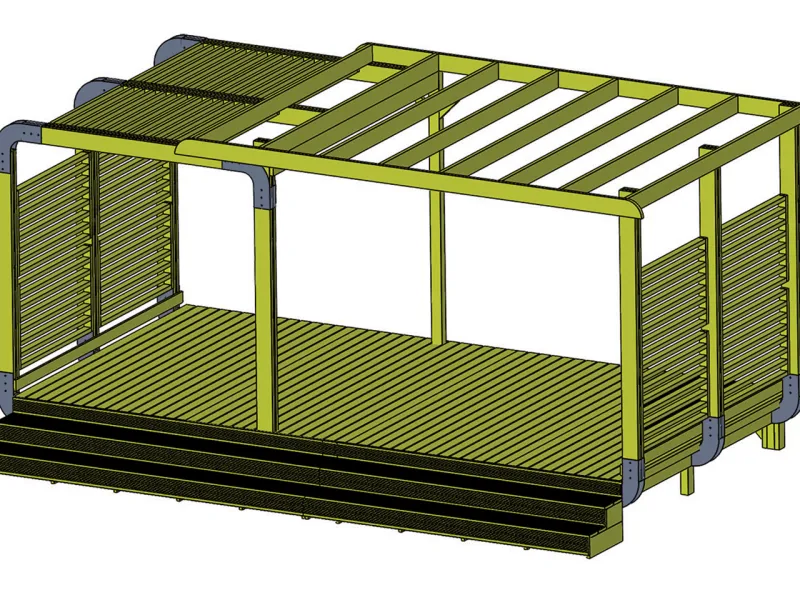 terrasse bois podium gamme design 5,90mx3,54m