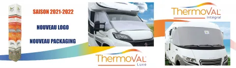 Nouvelle identité graphique pour le Thermoval de Clairval, fabricant d'équipements camping-cars et fourgons, spécialiste de l'isolation thermique
