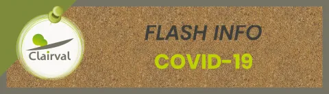 flash info COVID-19 Clairval Fabricant de terrasses bois pour mobil-home et équipements de camping-cars