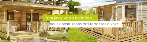fabrication et montage de terrasses en bois et accessoires terrasses clairval pour mobil-home