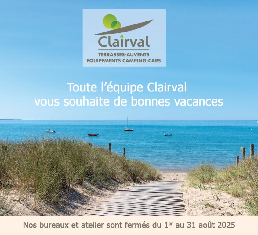 congés d'été du 1er aout au 31 aout 2025