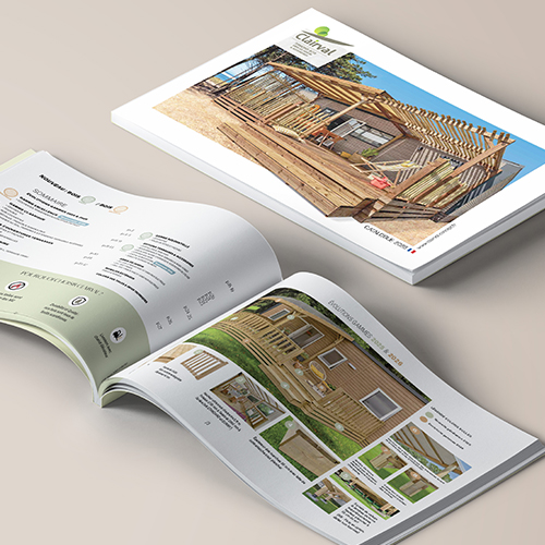 Catalogue 2026 Terrasses en bois Clairval et ses accessoires pour Mobil home