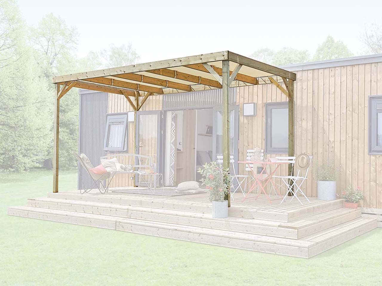 Pergola bois - pergolas en bois pour votre terrasse