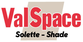 logo VALSPACE SAS arrière, tente pour van